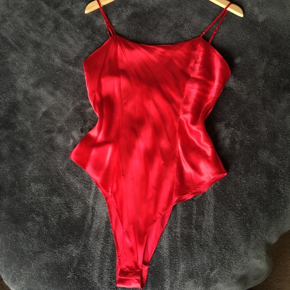 Victoria's Secret Other - ❌SOLD❌ Victoria’s Secret crimson silk teddy ❤️